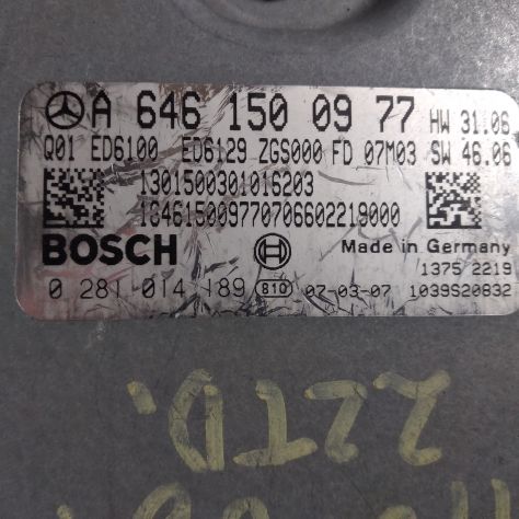 centralina motore Mercedes Vito W639 ...Bosch Engine ECU, Mercedes-Benz CDI, 028 - Foto 4