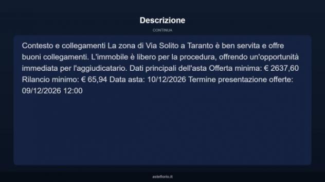 Immobile in asta di 8 m² in vendita a Taranto - Foto 4