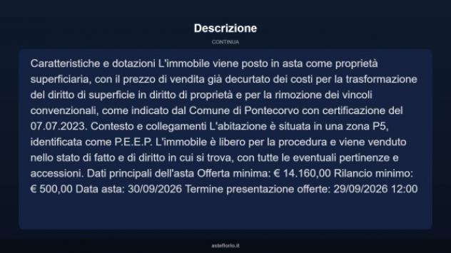 Immobile in asta di 105 m² con più di 5 locali in vendita a Pontecorvo - Foto 16