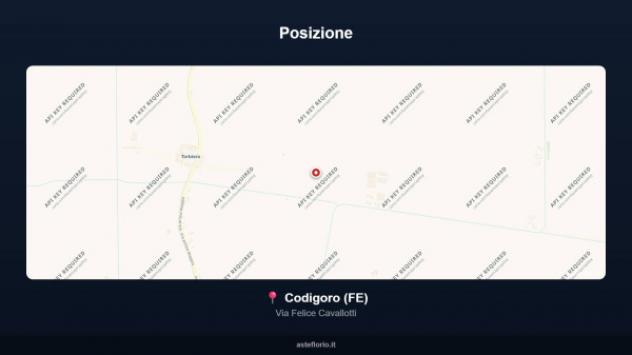 Immobile in asta di 129 m² con più di 5 locali e box auto in vendita a Codigoro - Foto 2