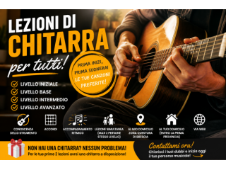 Lezioni di chitarra, per tutti !!