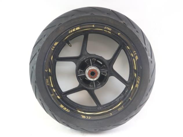 KAWASAKI Z 750 410730009R2 CERCHIO RUOTA POSTERIORE 17X5.50 03 - 06 REAR WHEEL SEGNI DI USURA
