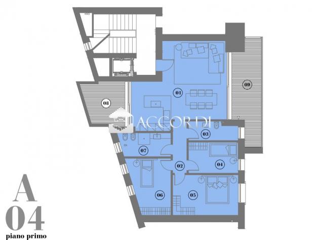 APPARTAMENTO di 4 vani e di 171 mq (MONTEBELLUNA) rif. PA310A - Foto 2