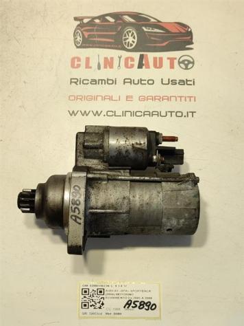 MOTORINO D' AVVIAMENTO AUDI A3 Sportback Serie (8PA) 02M911023N BMM diesel 1968 (0408) - Foto 3