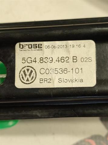 MECCANISMO ALZAVETRO POST. DX VOLKSWAGEN Golf 7 Berlina 5G4839462B CLHA (12) - Foto 3