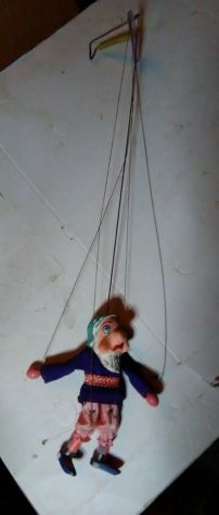 Antico burattino per feste popolari o altro vintage anni 60