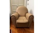 Poltrona Frau Vanity Fair XC, Beige Pelle, Nuovo & Mai Utilizzato