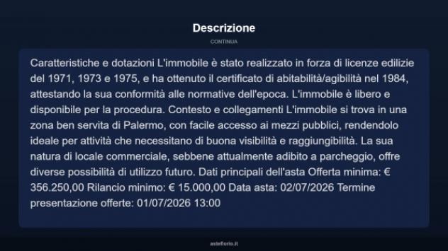 Immobile in asta di 1000 m² in vendita a Palermo - Foto 6