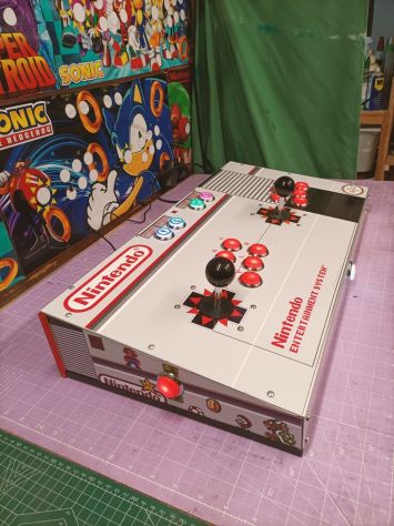 Arcade Stick Console Plancia 2 Players Artigianale - Foto 6