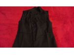Gilet nero irregolare Tg M - NUOVO