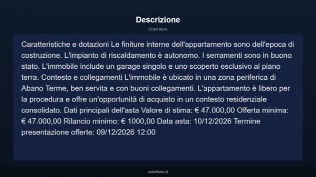 Immobile in asta di 60 m², box auto in vendita a Abano Terme - Foto 9