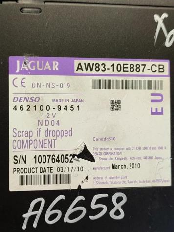 LETTORE DVD JAGUAR XF Serie AW83-10E887-CB 306DT (0811) - Foto 3