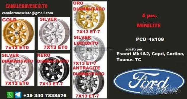 Minilite 7x13 4x108 FORD CITROEN PEUGEOT SAAB