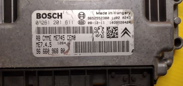 Centralina ECU Citroen Berlingo dal 2008 al 2018 Cod 0261201611 - Foto 4