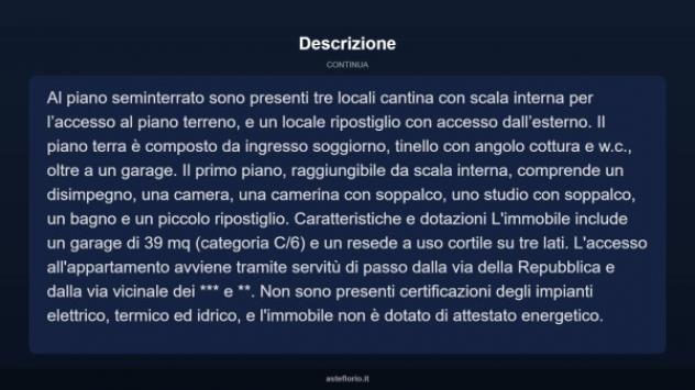 Immobile in asta di 258 m², box auto in vendita a Castelfranco di Sotto - Foto 4