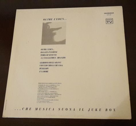 Patty Pravo, OLTRE L'EDEN... (ALBUM), FONIT CETRA TLPX 226, 1989 Made in Italy. - Foto 7