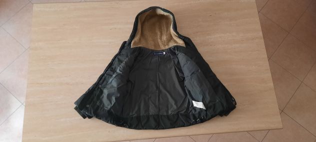 GIUBOTTO INVERNALE CON CAPPUCCIO BAMBINO 4 ANNI "ORIGINAL MARINES" VERDE SCURO - Foto 3