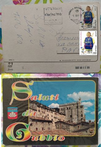 B81- RARA CARTOLINA CON FRANCOBOLLO - Foto 2