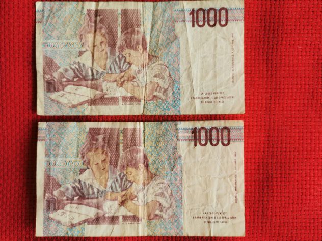BANCONOTE ( MILLE LIRE ) - Foto 5