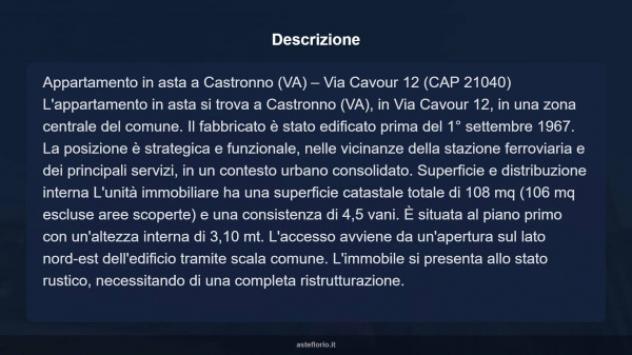Immobile in asta di 108 m² in vendita a Castronno - Foto 13