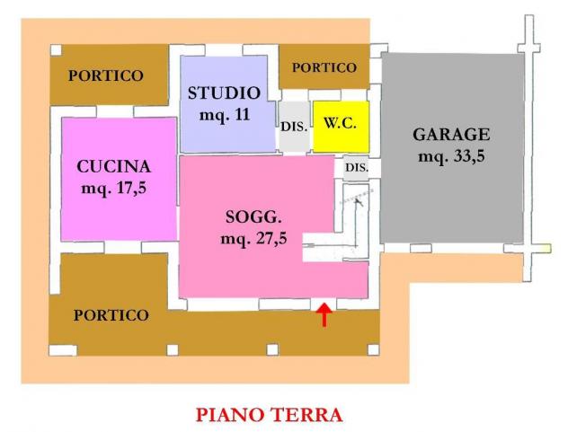 Cesena lato mare - PORZIONE DI BIFAMILIARE GREZZA con 1.550 mq. di GIARDINO e AMPI SPAZI INTERNI ( 4 camere da letto ) - Foto 2