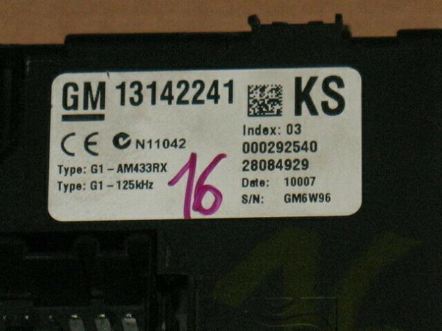 13142241 Body computer BSI per Corsa D 13142241 KS DELPHI 28084929 - Foto 4