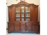Sala Vetrina Credenza in legno massello e cristalli molati