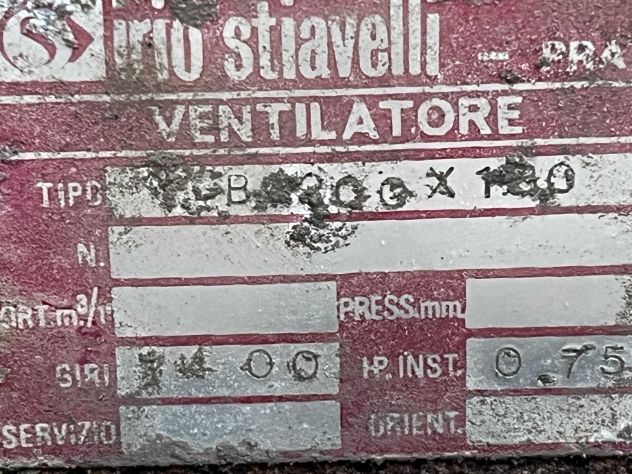 Girante e motore da 0,75 Hp per impianto aspirazione - Foto 2