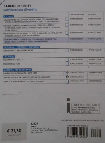 Libro italiano Alberi infiniti A/B scuole superiori - Foto 4