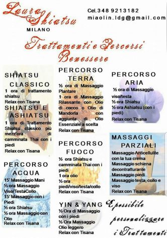 Massaggi kalari, shiatsu, decontratturante, californiano, mridu, ampuku. - Foto 2 Tel:3489213182