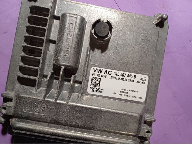 WOLK AG 04B 907 445 ECU DELPHI DCM 6.2V 28459901 VW AUDI Seat Engine ECU 1.6 TD - Foto 3