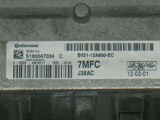 s180047034c Ecu centralina ford fiesta s180047034c bv21-12a650-ec 7mfc - Foto 2