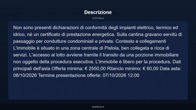 Immobile in asta di 37 m² in vendita a Pistoia - Foto 10