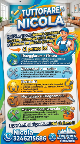 Manutenzioni e lavori vari in casa tuttofare