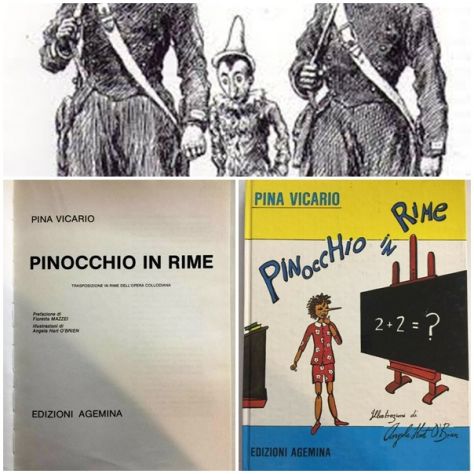 PINOCCHIO IN RIME, PINA VICARIO, Ed. Agemina, Prima edizione novembre 1982.