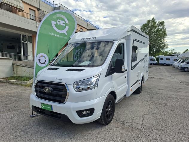 CAMPER ETRUSCO FORD SEMINTEGRALE DINETTE LETTO MATRIMONIALE GARAGE CLIMATIZZATORE FOTOVOLTAICO CAMPEGGIO USATI GENERALI 1649 - Foto 2