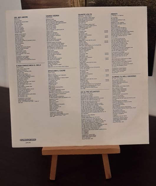 MIA MARTINI, MI BASTA SOLO CHE SIA AMORE, LP VINILE 33 GIRI, FONIT CETRA 1991. - Foto 7