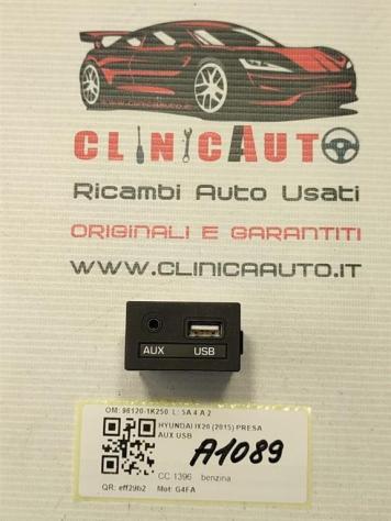 PRESA AUX/USB HYUNDAI iX20 Serie 96120-1K250 G4FA (1019)
