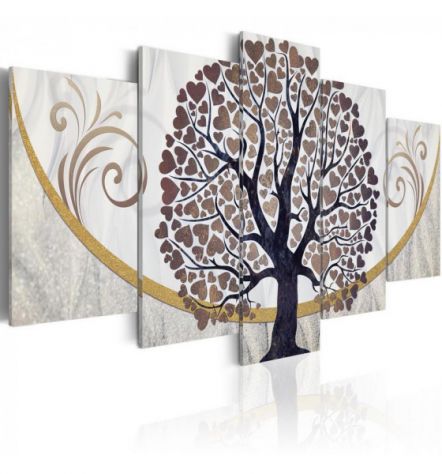 Quadro Albero Con I Cuoricini 200x100 E 100x50 ARREDALACASQA