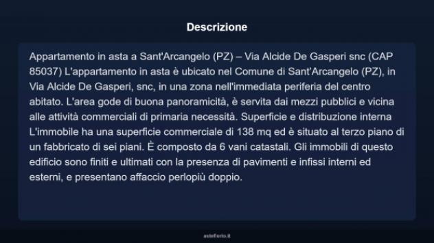 Immobile in asta di 138 m² con più di 5 locali in vendita a Sant'Arcangelo - Foto 6
