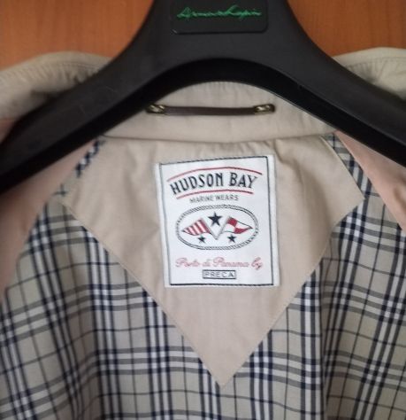 Trench da uomo Hudson Bay Beige Tg 54 Vinage anni ’80 come nuovo - Foto 7