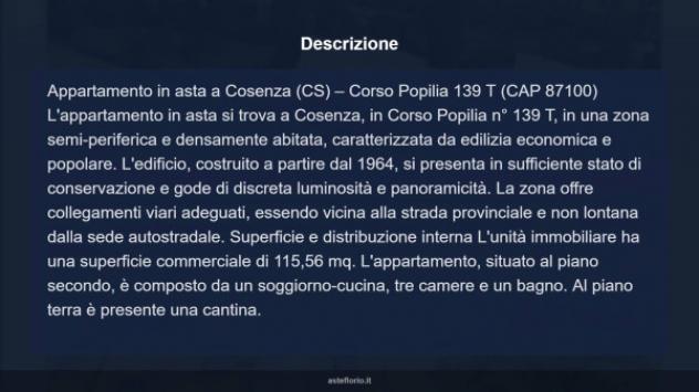 Immobile in asta di 113 m² con più di 5 locali in vendita a Cosenza - Foto 15