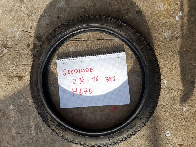 Copertone pneumatico ruota ciclomotore Goodride 2 ¼ 16 38J H675