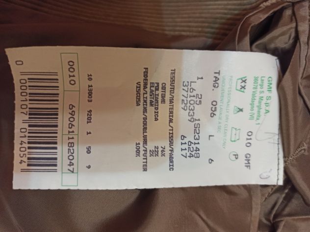 Giacca in velluto per uomo - Foto 3