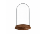 Campana in vetro con base in legno – Made in Italy