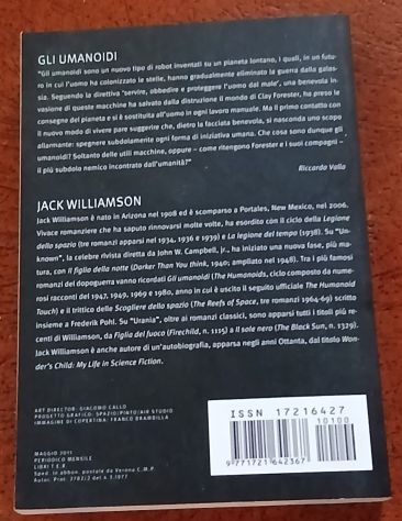 Gli Umanoidi, Jack Williamson, URANIA N. 100. - Foto 3