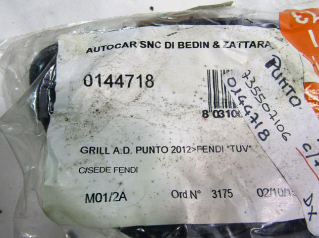 0144718 GRIGLIA MASCHERINA FENDINEBBIA PARAURTI ANTERIORE LATO DESTRO ISAM FIAT PUNTO 1.3 D 5P RICAMBIO NUOVO - Foto 3