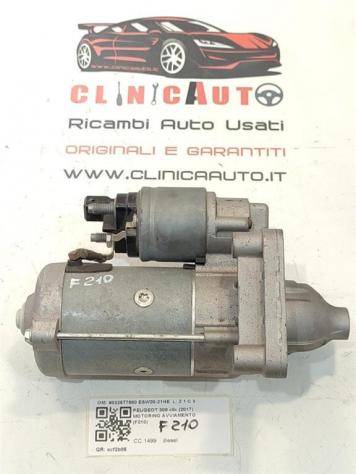 MOTORINO D' AVVIAMENTO PEUGEOT 308 Berlina Restyling 9832577880 ESW20-21HE YH01 diesel 1499 (17)
