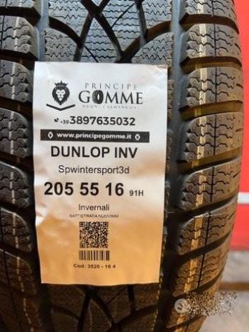 4 gomme 205 55 16 dunlop inv a3520 - Foto 2