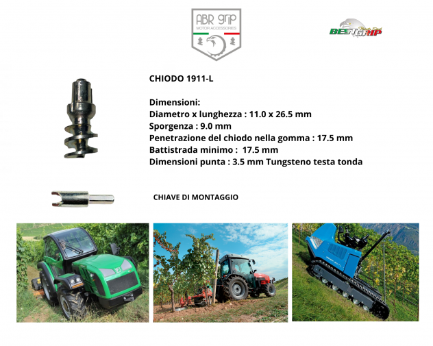 CHIODI BEST GRIP PER PNEUMATICI MACCHINE AGRICOLE - Foto 7